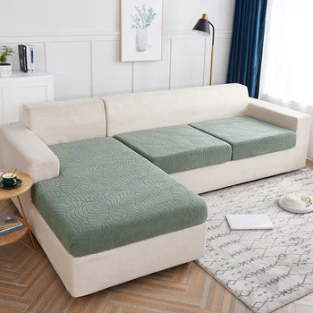 Luxus, vízálló kanapé párnahuzat jacquard szakaszon megvastagodása nappaliban helyet kombinált rugalmas védőburkolatok