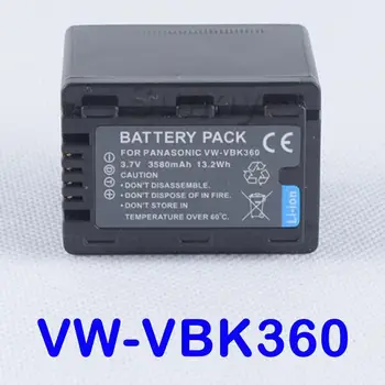 Lítium-Ion Újratölthető Akkumulátor Panasonic VW-VBK180, VW-VBK360, VW-VBK360, VBK360E, VBK180, VW-VBK360E, VW-VBK360E-K