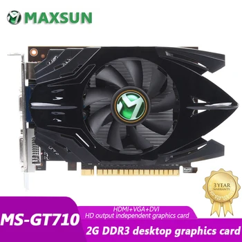 MAXSUN Grafikus Kártya GT710 Kalapács PLUS III 2GB DDR3 Alkalmas NVIDIA Geforce GPU Asztali Játék, DVI-VGA PWB