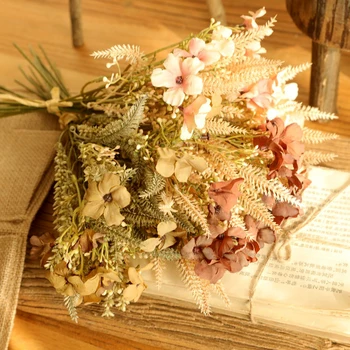 Mesterséges Virágokat 37.5 cm-es Kis Vad Virág -, dísznövény, Otthon Dekoráció, Esküvői Csokrok,Kert, Zöld Növények Mesterséges Virágok