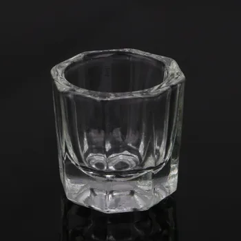 Mini Coverless Crystal Nail Üveg Pohár Akril Dappen Tányér, Csésze Folyékony Por Tál Köröm Tartozékok Köröm Eszközök