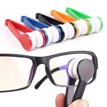 Mini Hordozható Szemüveg, Szemüveg, Napszemüveg, Szemüveg Mikroszálas Tisztító Kefe