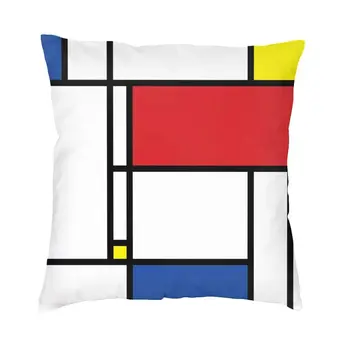 Minimalista, Modern Művészeti Párna Lakberendezés Kawaii Piet Mondrian Minimalista Kerti Párnák Tér Párnahuzat
