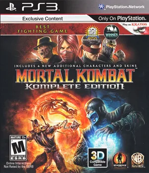 Mortal Kombat Komplete Edition PS3 Playstation 3 Lemezes Változat Videó Játék vezérlő Játék állomás Konzol Gamepad parancs szuper
