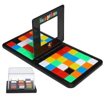 Mágikus Kocka IQ Puzzle Kocka 3D-s Puzzle, Verseny Kocka Testület Blokkok Játék Gyerekek Felnőttek Oktatási Játék, Szülő-Gyermek Dupla Sebesség Játék