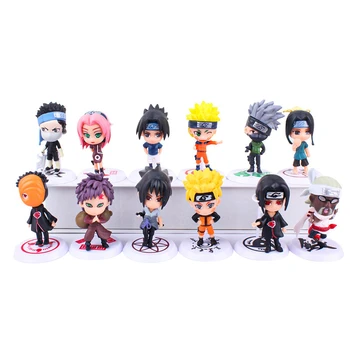 Naruto Anime figurát Hatake Kakashi Modell Öltöny PVC Uzumaki Naruto Szobor Vicces Játékok Figma Gyermekek Ajándékok