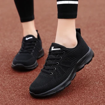 Női Alkalmi Sport Cipő Futó Cipők Plus Size Szőtt Női Alkalmi Cipő Lélegző Alkalmi Cipők utcai Cipők