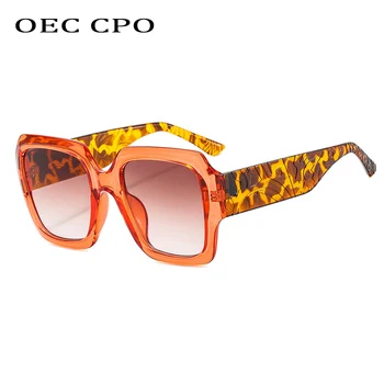 OEC CPO Túlméretezett Tér Napszemüveg Női Divatos Gradiens napszemüvegek Női Punk Nagy Keret, Szemüveg UV400 Árnyalatok Női Szemüveg