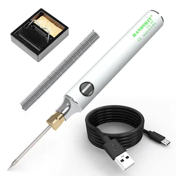 OLED Kijelző TS80P Mini USB-Elektromos Digitális forrasztópáka Készlet Hőmérséklet Hegesztő Berendezések Hőmérséklet Állítható 8W 5V Fehér