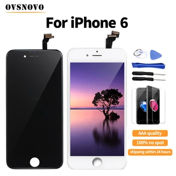 Ovsnovo ecran iPhone 6, LCD Kijelző érintőképernyő Csere Digitalizáló iPhone 5 5 6 LCD Kijelző+Üveg Protector&Eszközök