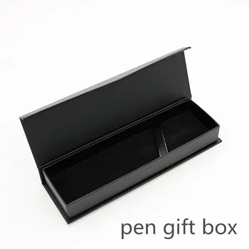 Papír fekete toll esetben High-end töltőtoll csomagolás ajándék doboz Üzleti osztálytársak adni, ajándék, írószer doboz