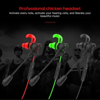 PUBG Játék Fülhallgató Sisak CS Játékok, Játék In-Ear Headset 7.1 Mikrofon hangerőszabályzó PC Gamer Fejhallgató Zaj Sztereó Headse