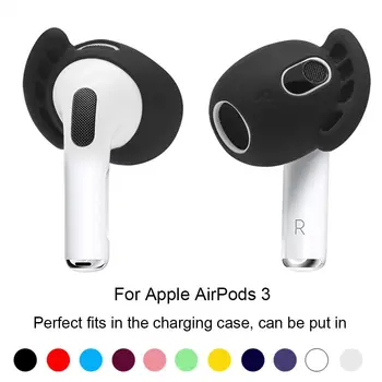 Puha Szilikon Füldugók Eartips Cover az Apple AirPods 3. Generációs Bluetooth Fülhallgató Por Tartozékok Airpods 3 Eset