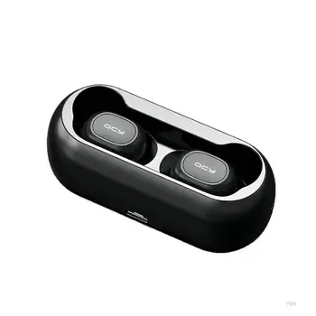 QCY-T1C TWS Bluetooth Fülhallgató Vezeték nélküli Sztereó Fejhallgató Min Sport Fülhallgató Fülhallgató, Mikrofon Töltés Doboz Okos Telefon