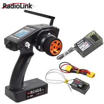 Radiolink RC4GS V2, 4 Csatornás FHSS RC Adó Távirányító R6FG / R7FG A Gyro, hogy Az RC Autó Teherautó Crawler Wltoys Modell