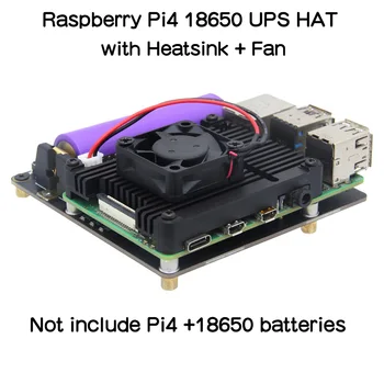 Raspberry Pi 4 UPS KALAP，X703 V1.2 Pajzs/18650 UPS Terjeszkedés Testület a Raspberry Pi 4 modell B