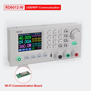 RD6012 RD6012-W USB WiFi DC DC Feszültség Lépés Lefelé Tápegység Állítható Buck Konverter Voltmérő 60V 12A