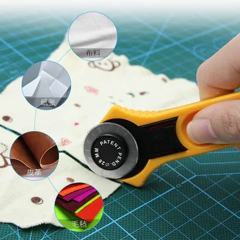 Rotary Vágó DIY Művészeti Kézműves Vágás Ruhával Eszköz Patchwork Roller Kerék Kerek Kés Varrás Kellékek Bőr, Papír, Szövet