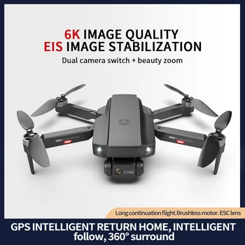 S2 5G WIFI RC Drón 4K Szakmai RC Quadcopter Mini HD 6K Kamera Brushless Motor GPS FPV Összecsukható Drón Gyermek Játékok Gép