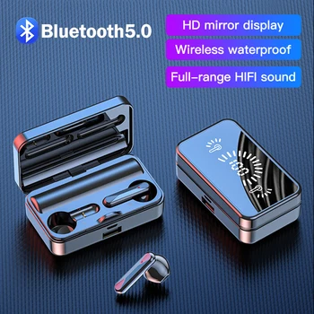S20 Vízálló Bluetooth Fülhallgató 5.2 Vezeték nélküli Sztereó Fülhallgató, zajszűrős Mikrofonnal 3500mAh TWS i9000 pro i12 i500