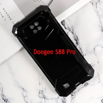 S88 Pro Telefon hátlapját Az Érdekesség Doogee S88 Pro Esetben Védő Héj, Fekete, Átlátszó Luxus Puha TPU 6.3 Hüvelykes