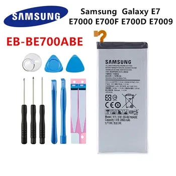 SAMSUNG Orginal EB-BE700ABE Csere 2950mAh Akkumulátor Samsung Galaxy E7 SM-E7000 SM-E700F/D E700D E7009 Akkumulátorok+Eszközök