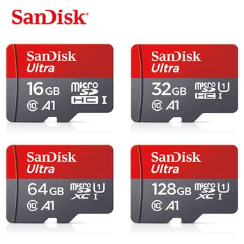 SanDisk Micro SD Kártya 128 GB 64 GB 32 GB, 16 GB TF kártya, az usb flash memória kártya 32 gb-os 98mb/s microsd-Osztály 10 Tanulókártya A1 UHS-én