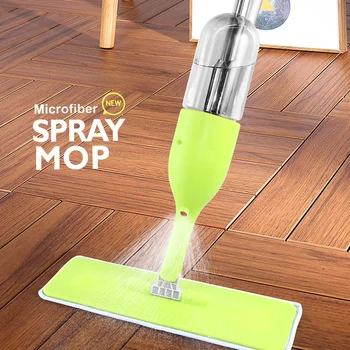 Spray Mop Mosás Emelet 360 Fokos Gőz Lapos Mop A Permetező Beleértve Ecset Mikroszálas Kendővel Háztartási Eszközök Tisztítása