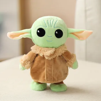 Star Wars Baba Yoda Plüss Játékokat Tanulni, Beszélni, Járni Aranyos Plüss Játék Babák Yoda Mester Anime Csillag Bölcsesség a Mester Ajándékokat a Gyermekek számára