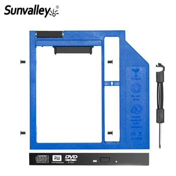 Sunvalley Műanyag SATA 3.0 Egyetemes 2. HDD Caddy A 9mm-es 9,5 mm-es DVD - /CD-ROM Bay Optibay Laptop Keret 2,5 hüvelykes SSD HDD-Ügy