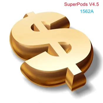 SuperPods V4.5 Hibrid ANC Wireles Fülhallgató Aktív zajcsökkentés 12D Super Bass Fülhallgató hé siri Térbeli Audio Airoha 1562A Chip