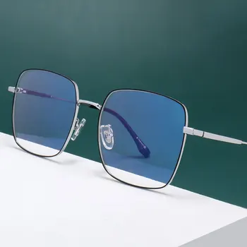 Szemüveget A Férfi-Nő Tiszta Titán Teljes Felni Keret Eyewears Nagy Sokszög Keret Rövidlátás Szemüveg