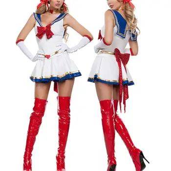 Szexi Hölgy, Fehér Hold-Mars Sailor Moon Higany Rajzfilm Jelmez Cosplay Film Lány Ruhát Halloween Jelmez Gyermek, Valamint Felnőtt