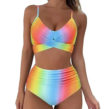 Szexi Nyomtatás Nagy Fürdőruha Push Up Bikini Női molett Fürdőruha Strand Viselet Bikinik, Női Medence Úszni fürdőgatyában 2021