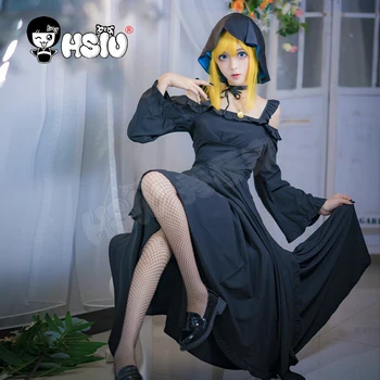 Szobalány cosplay Hosszú szoknya Anime Alice hosszú szoknya Shinigami Bocchan, hogy Kuro Szobalány cosplay ruha HSIU Alice fekete Cseléd ruha
