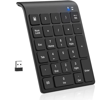 Szám Pad,27 Kulcsokat, Hordozható USB-s Vezeték nélküli Numerikus Billentyűzet Mini 2.4 G Számviteli Numerikus Pad Kiterjesztés ,PC