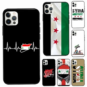 Szíria szíriai Zászlót coque közelében Telefon tok iPhone 11 12 Pro Max 13 Pro XS MAX 6 7 8 Plusz 5S SE 2020 X XR Borító