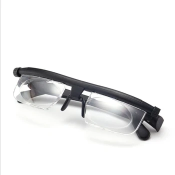 Telefonos Olvasó Szemüveg Szemüveg Rövidlátás Állítható Lencse, Szemüveg -6D, Hogy +3D PVC Változó Fókusz Távolság Szemüveg Unisex