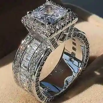 Teljes Gyémánt Briliáns Nagy Verzió Honeycomb Alacsony Nagy Fiúk Platinum Cirkon Széles Férfi Gyémánt Férfi Gyűrűk Női Gyűrű