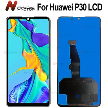 TFT Huawei P30 LCD Kijelző érintőképernyő Digitalizáló Összeszerelés Nélkül Ujjlenyomat Huawei P30 Kijelző ELE-L29 ELE-L09 lcd