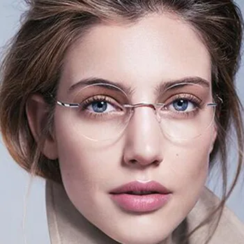 titán keret nélküli Szemüvege ultra-light nők alufelni Keret nélküli olvasó szemüveg Presbyopic szemüveg +1.00, hogy +4.00