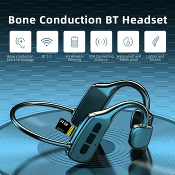 TWS Vezeték nélküli Bluetooth csontvezetéses Sport Fülhallgató Sztereó Fejhallgató, Fülhallgató