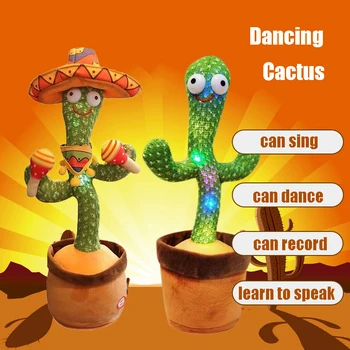 Tánc Kaktusz Játékok Beszélő Baba, Beszélni, Énekelni Hangfelvétel Ismételjük Meg A Játékot Aranyos Kaktusz Táncos Gyerekek, Gyerekek Oktatási Karácsonyi Ajándék