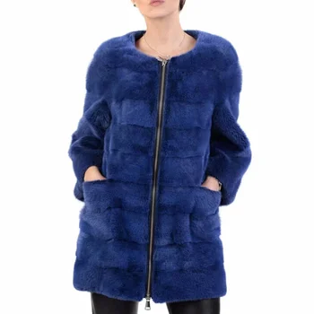 Télen természetes bundát női nerc bundát női bőr kabát, meleg, vastag, hosszú szakasz 2021 új