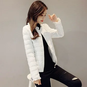 Téli ruházat Női Pamut Ruha Rövid Új 2021 koreai Verzió Vékony, Könnyű Vékony Kabát Női Kis Bélelt Kabát