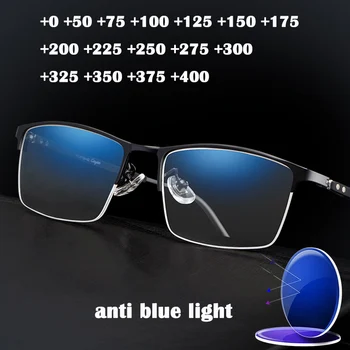 Ultrakönnyű Üzleti Anti Blue-ray Olvasó Szemüveg Unisex UV-Védelem a Számítógép Anti-fáradtság Távollátás Olvasó Szemüveg Rugalmas