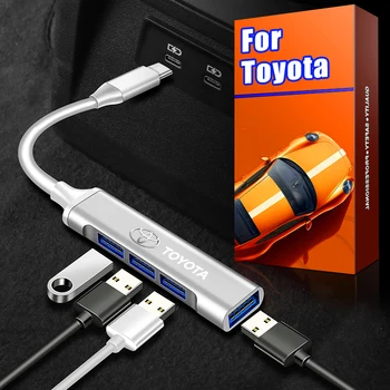 USB 3.0 C-Típusú Jármű Töltési Átalakító Toyota Tacoma Prius Camry Corolla CHR RAV4 Prado 2018 Yaris Vios Autó Áruk