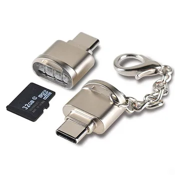 USB 3.1 C Típusú Kártya Olvasó MINI kártyaolvasó Micro SD / TF Memóriakártya Olvasó OTG Adapter