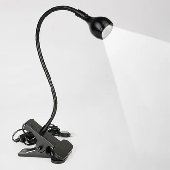 USB Led-es asztali Lámpa Mini Clip-On Fehér Fény Hordozható Kis asztali Lámpa Kapcsoló Otthoni Használatra asztali Lámpa Ingyenes Hajlítási