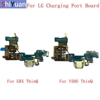 USB Töltő Port Csatlakozó Tábla Alkatrészek Flex Kábel LG G8X V50S Dolognál Flex Kábel Csere Rész